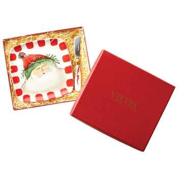 Vietri Old St. Nick Square Plate w/Spreader